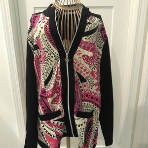Susan Graver sweatshirt jacket